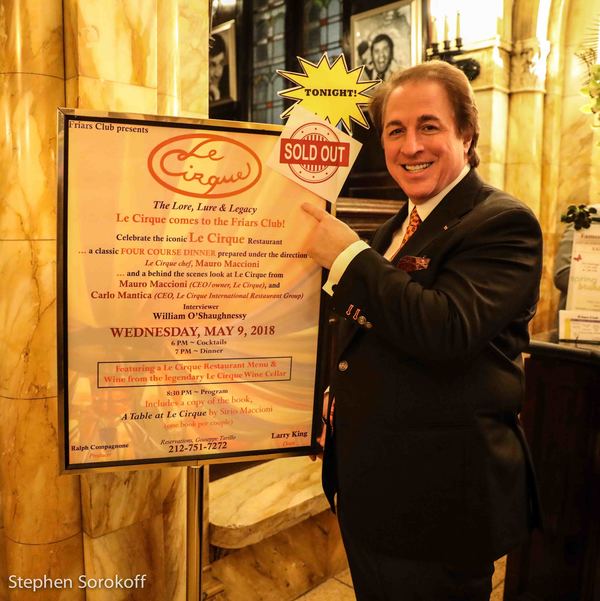 Photo Coverage: Dean Larry King at His Table as The Friars Club Salutes Le Cirque Image
