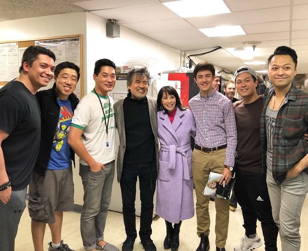Lauren Tom with David and Cast Photo