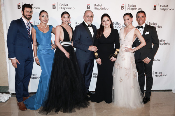 Emilio and Gloria Estefan with Jared Bogart, Jenna  Marie, Shelby Colona, Melissa Fer Photo