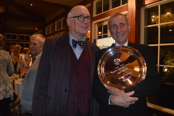 Simon Jones Jim Dale and Frances Hill   (with Award)
 Photo