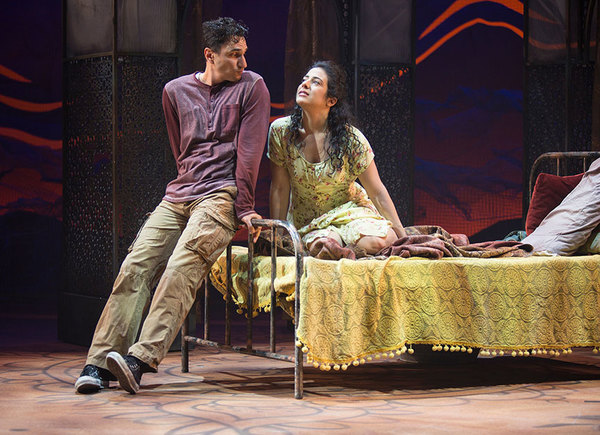 (from left) Antoine Yared as Tariq and Nadine Malouf as Laila Photo