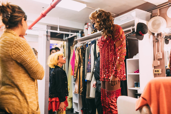 Photo Flash: Desmond Napoles Visits the Cast of KINKY BOOTS Image