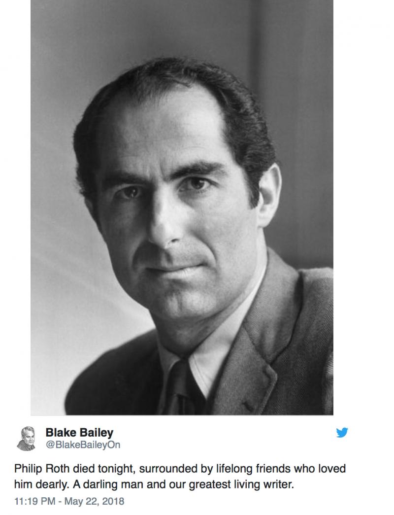 Honoring the Late Literary Giant Philip Roth Image