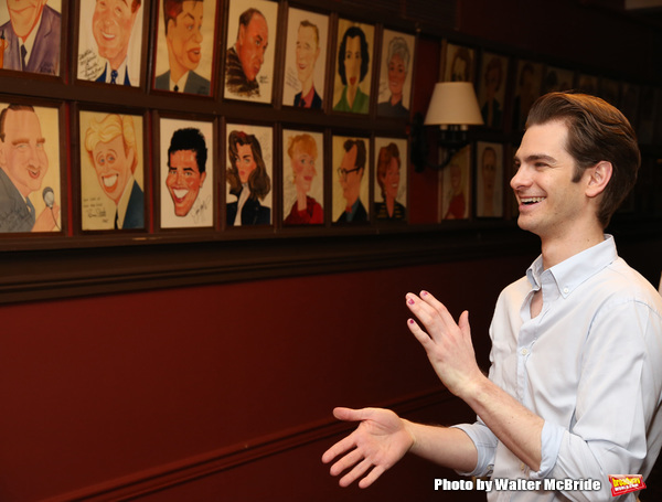 Photo Coverage: ANGELS IN AMERICA Star Andrew Garfield Celebrates His Sardi's Portrait! Image