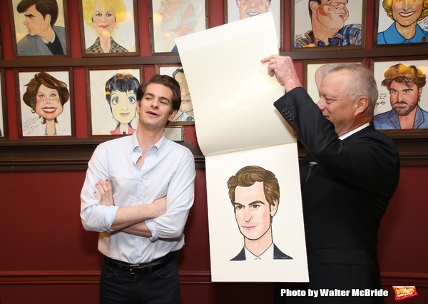 Photo Coverage: ANGELS IN AMERICA Star Andrew Garfield Celebrates His Sardi's Portrait! Image