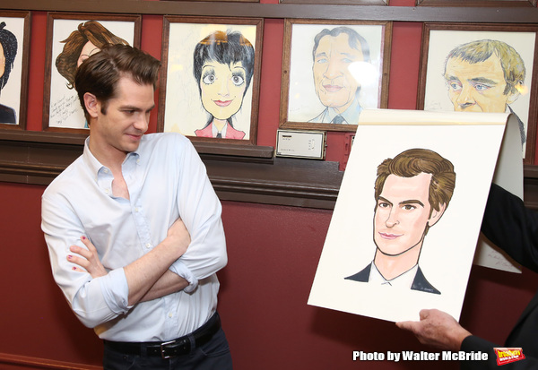 Photo Coverage: ANGELS IN AMERICA Star Andrew Garfield Celebrates His Sardi's Portrait! Image