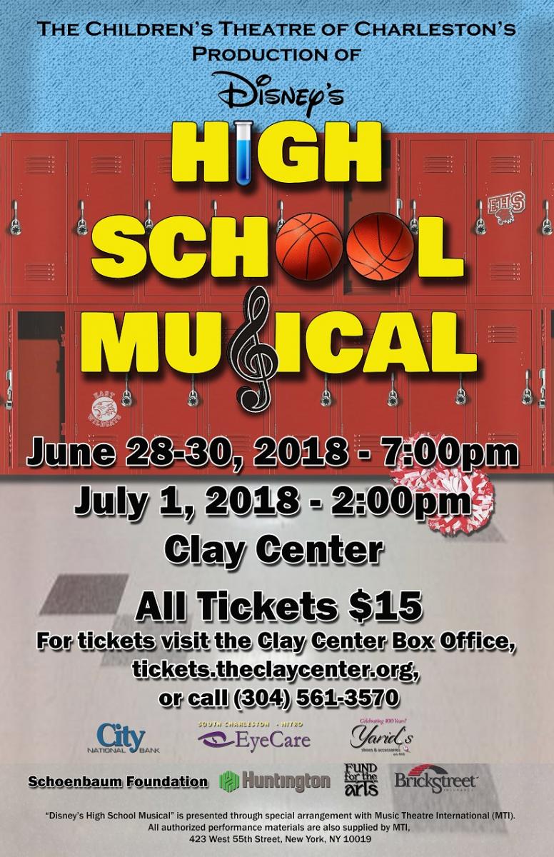 Feature: HIGH SCHOOL MUSICAL Performed By THE CHILDREN'S THEATRE OF CHARLESTON Heading To The CLAY CENTER THEATRE! 
