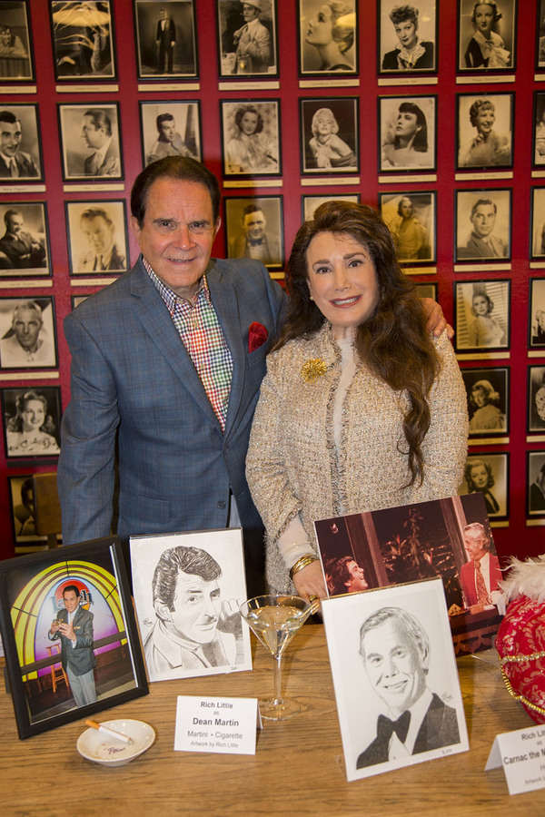 Rich Little and Donelle Dadigan with items for exhibit Photo