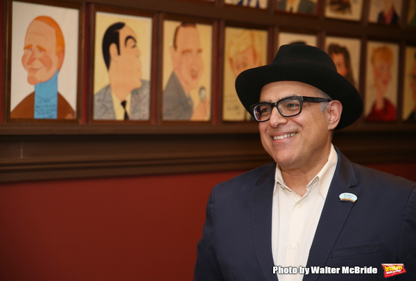 Photo Coverage: LuPone, Lenk, and Butz Help Celebrate the Unveiling of David Yazbek's Portrait at Sardi's Image