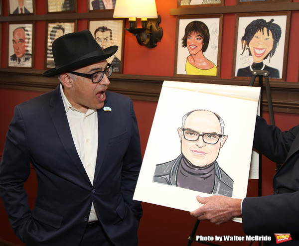Photo Coverage: LuPone, Lenk, and Butz Help Celebrate the Unveiling of David Yazbek's Portrait at Sardi's Image
