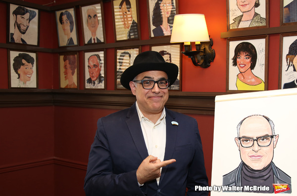 Photo Coverage: LuPone, Lenk, and Butz Help Celebrate the Unveiling of David Yazbek's Portrait at Sardi's Image
