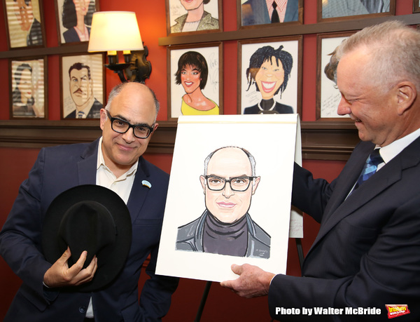 Photo Coverage: LuPone, Lenk, and Butz Help Celebrate the Unveiling of David Yazbek's Portrait at Sardi's Image