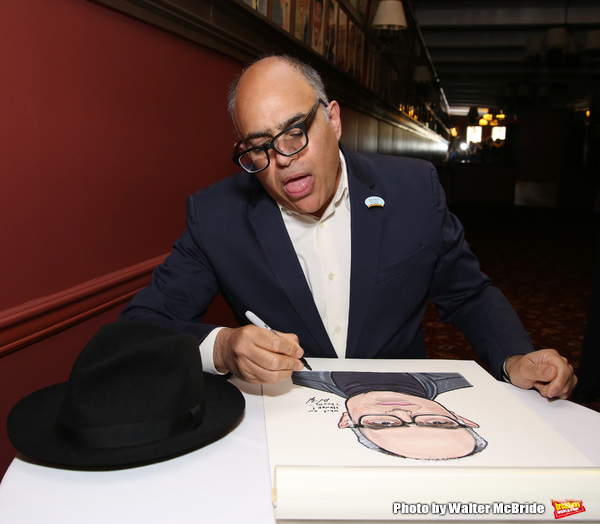 Photo Coverage: LuPone, Lenk, and Butz Help Celebrate the Unveiling of David Yazbek's Portrait at Sardi's Image