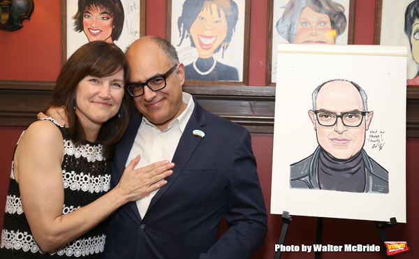 Photo Coverage: LuPone, Lenk, and Butz Help Celebrate the Unveiling of David Yazbek's Portrait at Sardi's Image