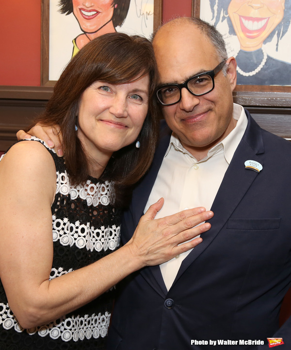 Photo Coverage: LuPone, Lenk, and Butz Help Celebrate the Unveiling of David Yazbek's Portrait at Sardi's Image