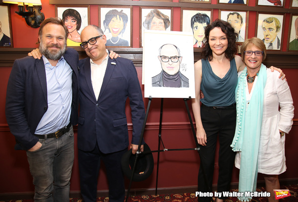 Photo Coverage: LuPone, Lenk, and Butz Help Celebrate the Unveiling of David Yazbek's Portrait at Sardi's Image