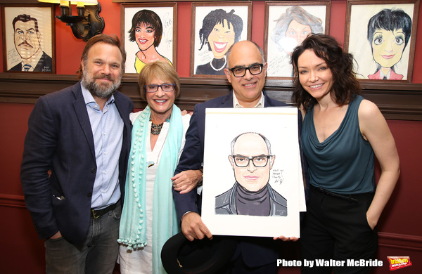 Photo Coverage: LuPone, Lenk, and Butz Help Celebrate the Unveiling of David Yazbek's Portrait at Sardi's Image