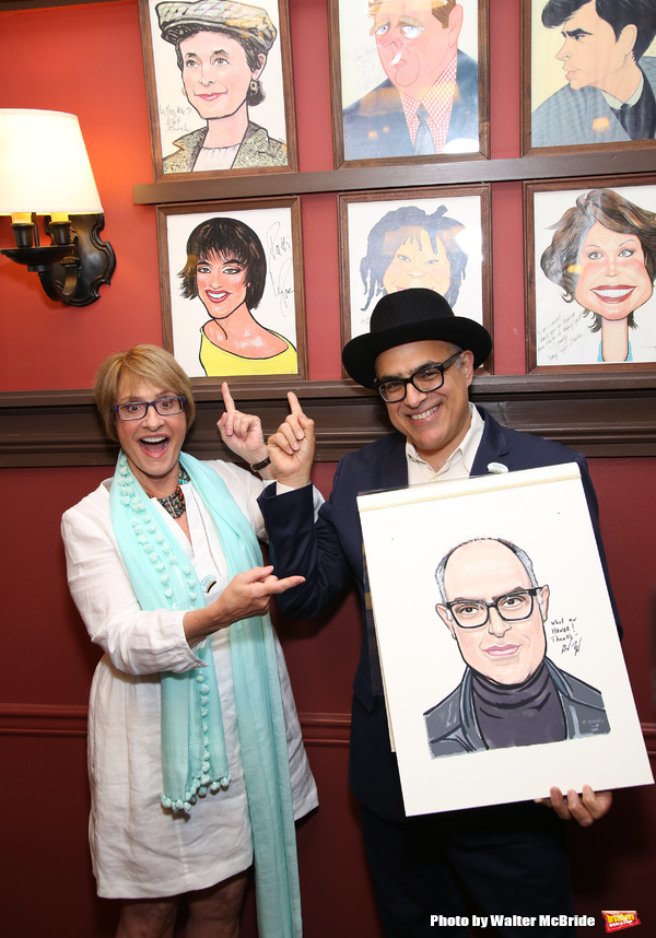 Photo Coverage: LuPone, Lenk, and Butz Help Celebrate the Unveiling of David Yazbek's Portrait at Sardi's Image