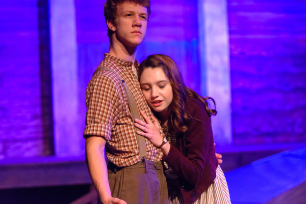 left to right, Nick Brogan as Bobby Strong and Grace Tyson as Hope Cladwell. Photo co Photo