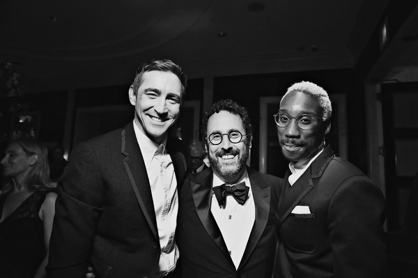 Lee Pace, Tony Kushner, and Nathan Stewart-Jarrett Photo