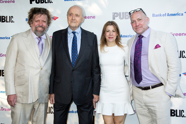 Oskar Eustis, Leonard Tow, Arielle Tepper Madover, Patrick Willingham Photo