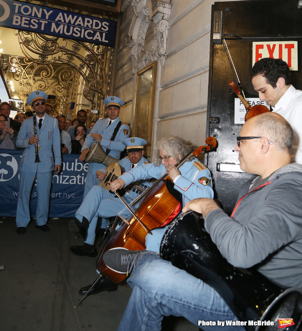 Photo Coverage: THE BAND'S VISIT Celebrates Tony Wins With Post-Show Jam Outside the Theatre Image