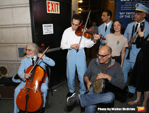 Photo Coverage: THE BAND'S VISIT Celebrates Tony Wins With Post-Show Jam Outside the Theatre Image