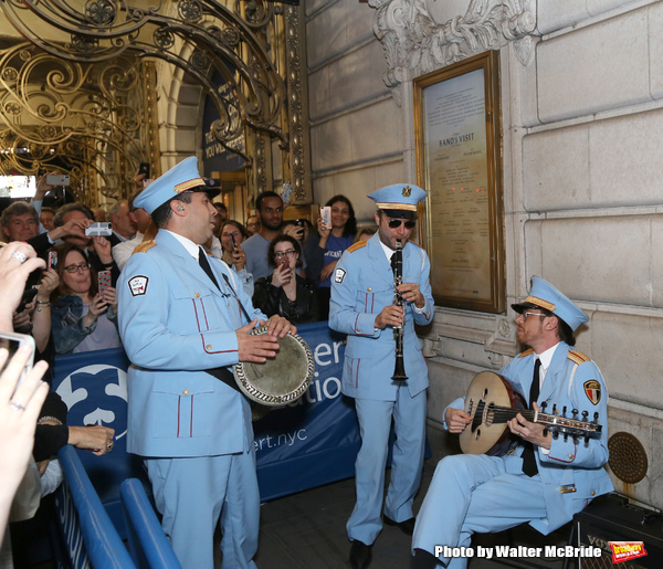 Photo Coverage: THE BAND'S VISIT Celebrates Tony Wins With Post-Show Jam Outside the Theatre Image