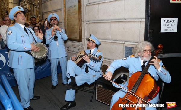 Photo Coverage: THE BAND'S VISIT Celebrates Tony Wins With Post-Show Jam Outside the Theatre Image