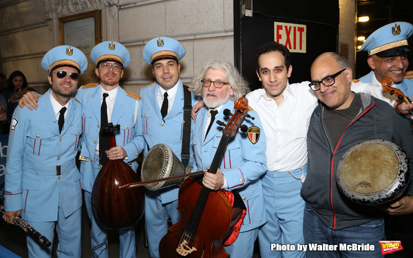 George Abud and David Yazbek with the Alexandria Ceremonial Police Orchestra Photo