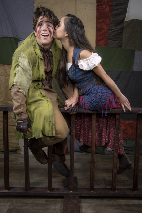 Andy Stratton and Arianna Sy in The Hunchback of Notre Dame, photograph by Jason John Photo