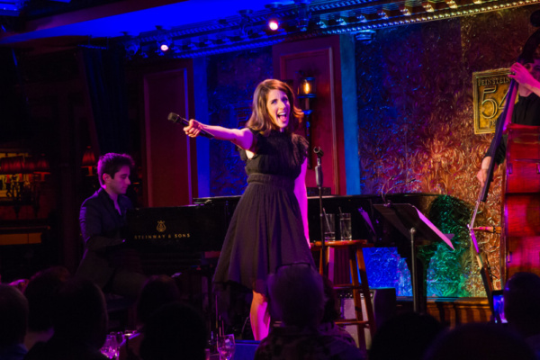 Rachel Ulanet on stage at Feinstein's/54 Below on May 29th.
Matt Baker at the piano.  Photo