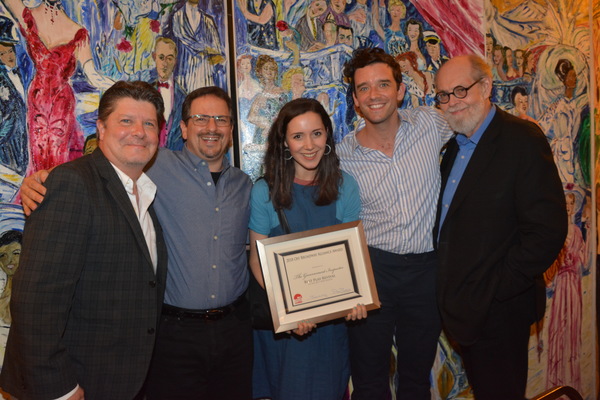 Michael McGrath, Jessie Berger, Michael Urie, Jeffrey Hatcher Photo