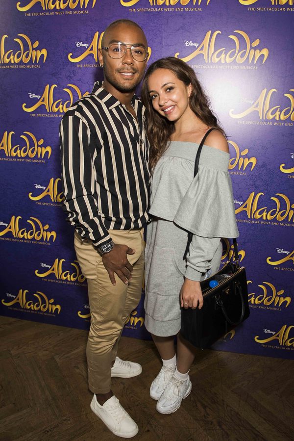 Marcus Collins and Jade Thirlwall attend Disney's Aladdin West End 2nd Anniversary pa Photo