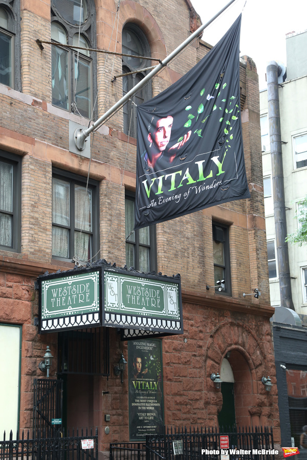 Theatre Marquee for the Off-Broadway Opening Night arrivals for 'Vitaly: An Evening o Photo