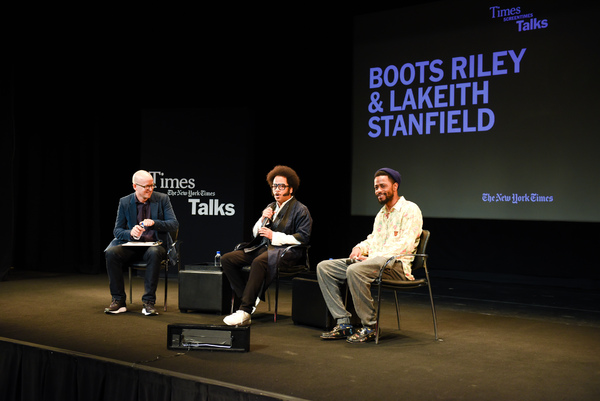 Photo Flash: Boots Riley and Lakeith Stanfield Discuss New Film “Sorry to Bother You” with The Times's Logan Hill Image