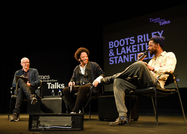 Photo Flash: Boots Riley and Lakeith Stanfield Discuss New Film “Sorry to Bother You” with The Times's Logan Hill Image