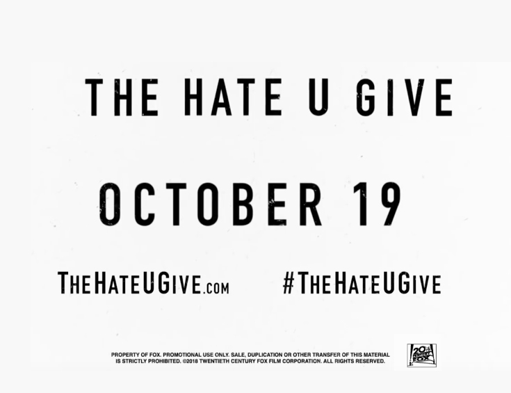 BWW Previews: Movie Trailer Drops for THE HATE U GIVE Based on the #1 New York Times Best Selling Book by Angie Thomas 