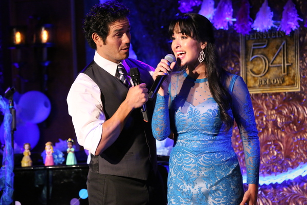 Courtney Reed and Adam Jacobs sing â€�"A Whole New Worldâ€ from â€�"Aladdi Photo