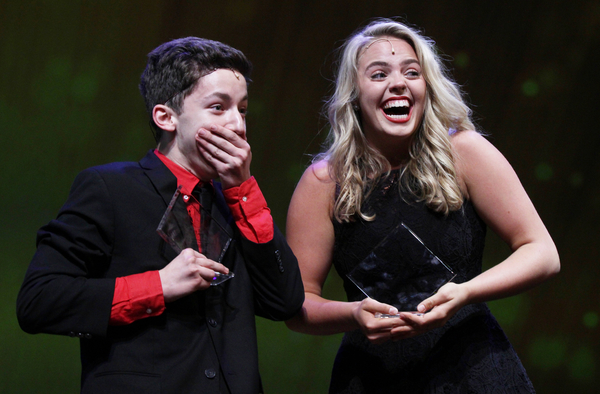 Jimmy Awards winners Andrew Barth Feldman and Renee Rapp Photo