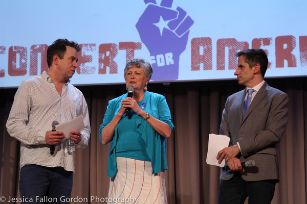 James Wesley and Seth Rudetsky with Terri Burke from TX ACLU  Photo