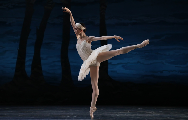 Houston Ballet Principal Yuriko Kajiya as Odette in Stanton Welchâ€™s Swan Lake. Photo