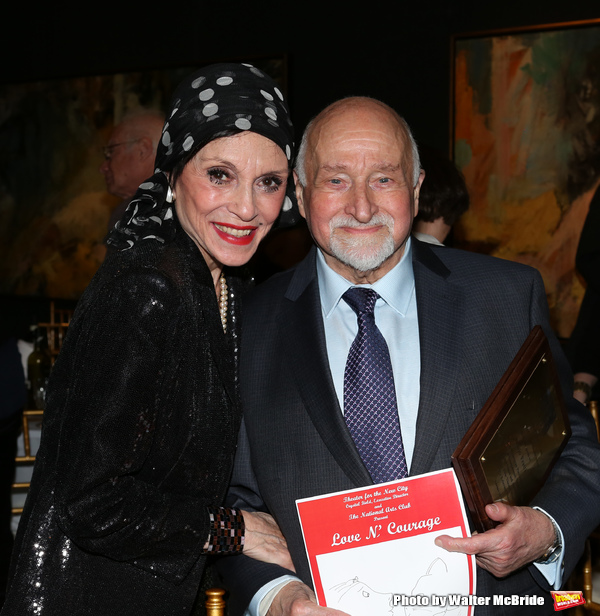 Mario Fratti and Liliane Montevecchi attending 'Love n' Courage' - Theater for the Ne Photo