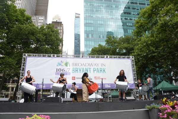 Photo Coverage: Cast Members From WAITRESS, SPONGEBOB, and More Perform at Broadway In Bryant Park Image