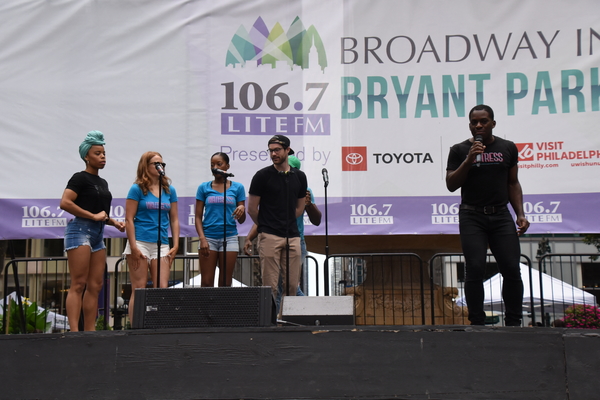 Photo Coverage: Cast Members From WAITRESS, SPONGEBOB, and More Perform at Broadway In Bryant Park Image