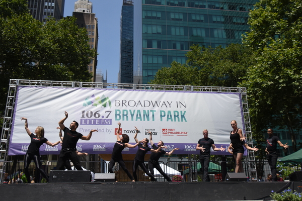 Photo Coverage: Cast Members From WAITRESS, SPONGEBOB, and More Perform at Broadway In Bryant Park Image
