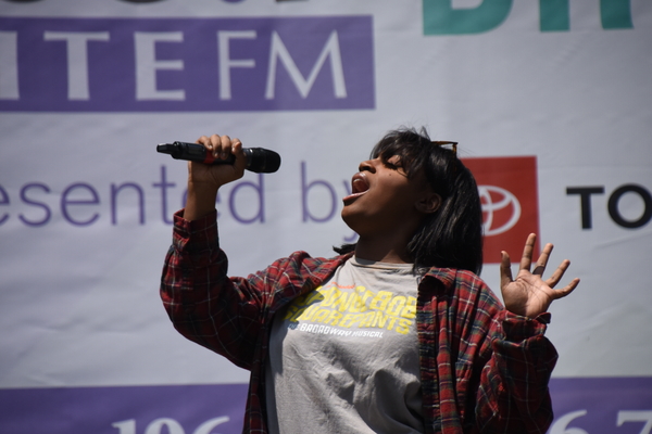 Photo Coverage: Cast Members From WAITRESS, SPONGEBOB, and More Perform at Broadway In Bryant Park Image