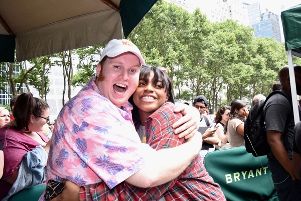 Photo Coverage: Cast Members From WAITRESS, SPONGEBOB, and More Perform at Broadway In Bryant Park Image