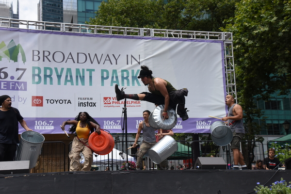 Photo Coverage: Cast Members From WAITRESS, SPONGEBOB, and More Perform at Broadway In Bryant Park Image