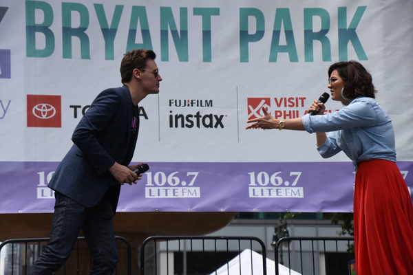Photo Coverage: Cast Members From WAITRESS, SPONGEBOB, and More Perform at Broadway In Bryant Park Image